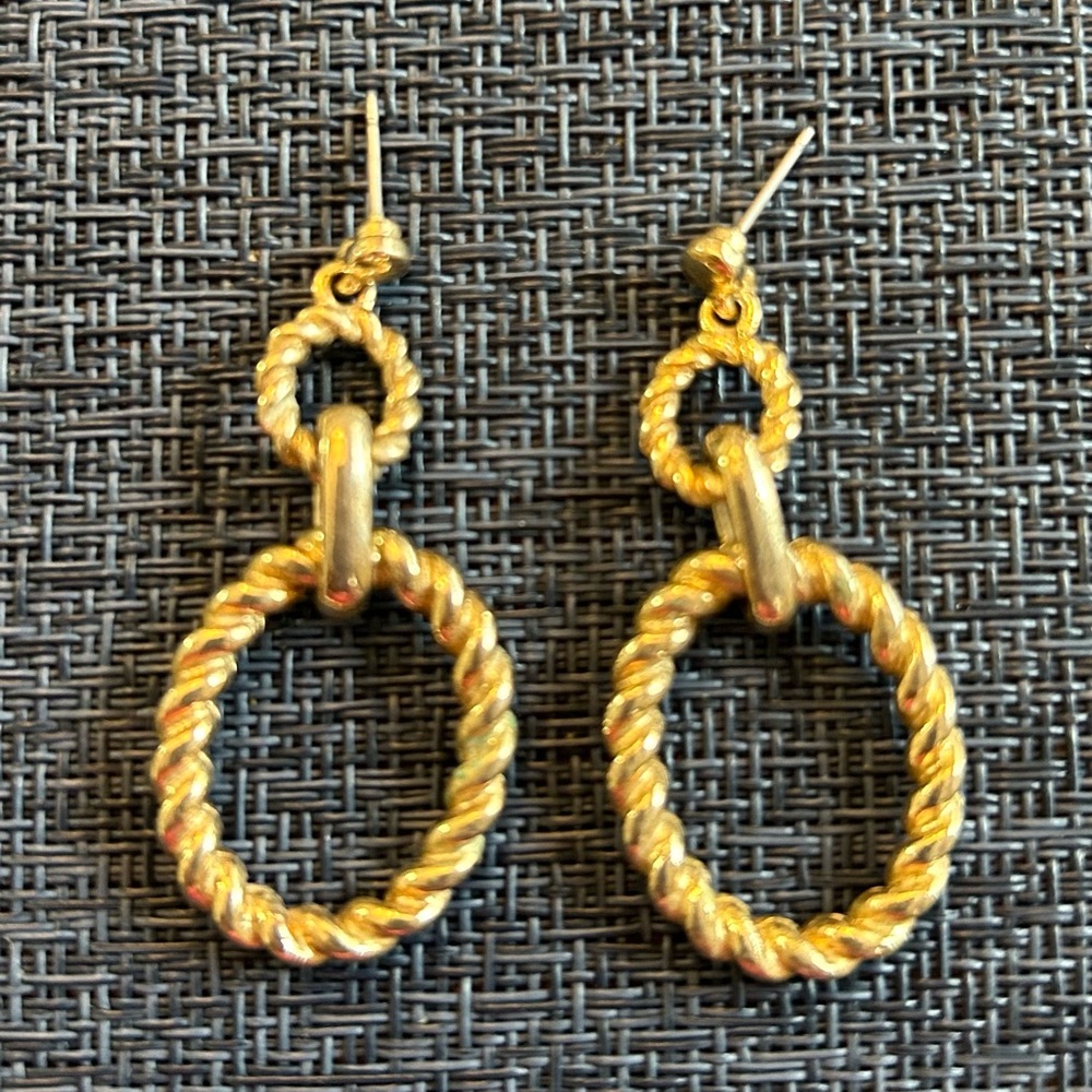 Gold Chain Link Earrings